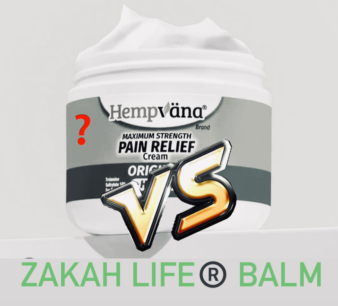 Hempvana pain relief cream, CBD VS Hempvana
