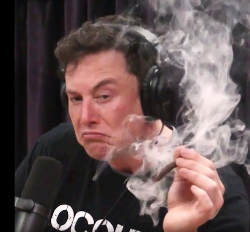 Elon Musk smokes weed, Elon Musk Joe Rogan 