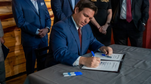Florida House Bill 7027, ron desantis