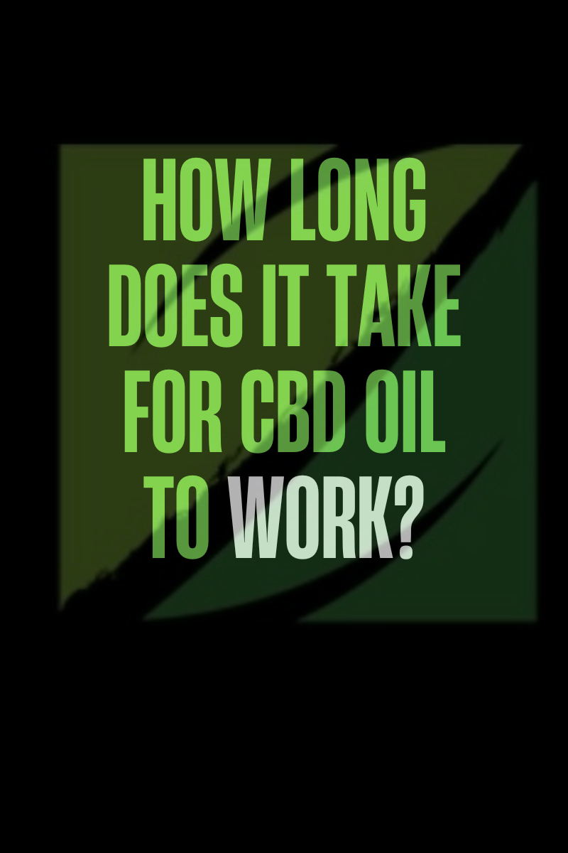 How Long Does It Take for CBD Oil to Work?