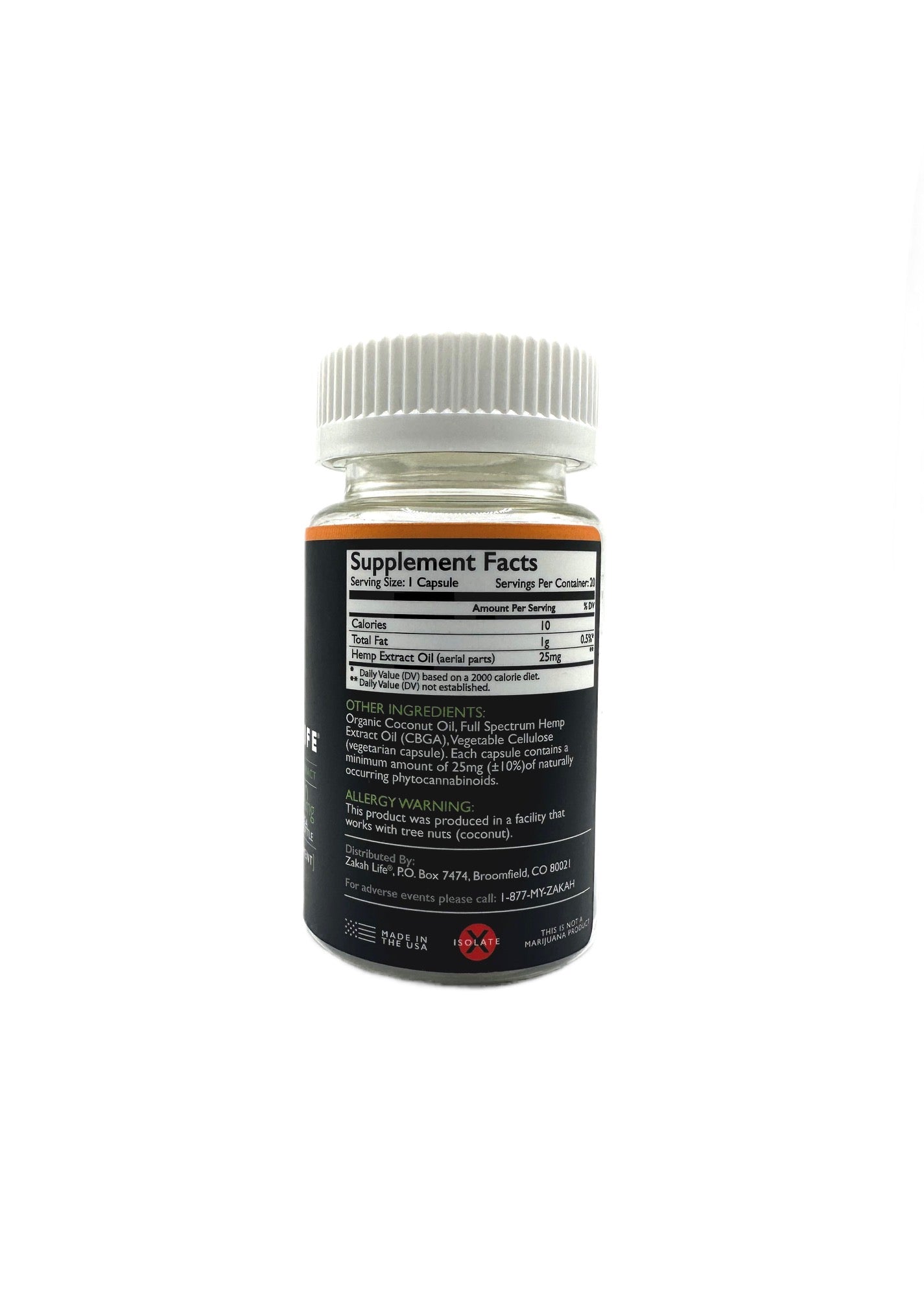 CBGA Capsules (25mg) | ZL IMMUNE