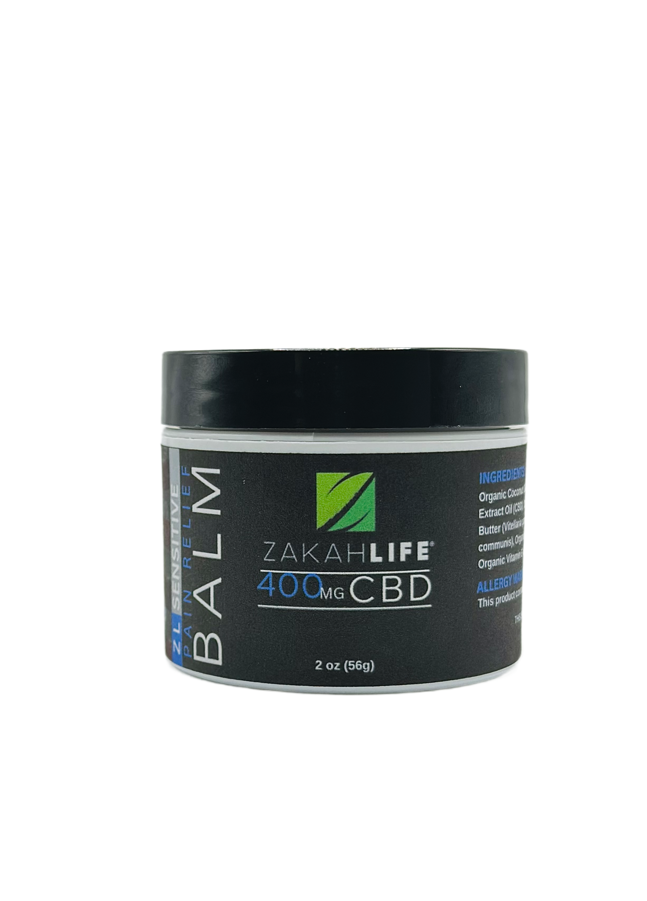 CBD 2oz Topical Balm (400mg) | ZL PRO SENSITIVE (SCENT-FREE)