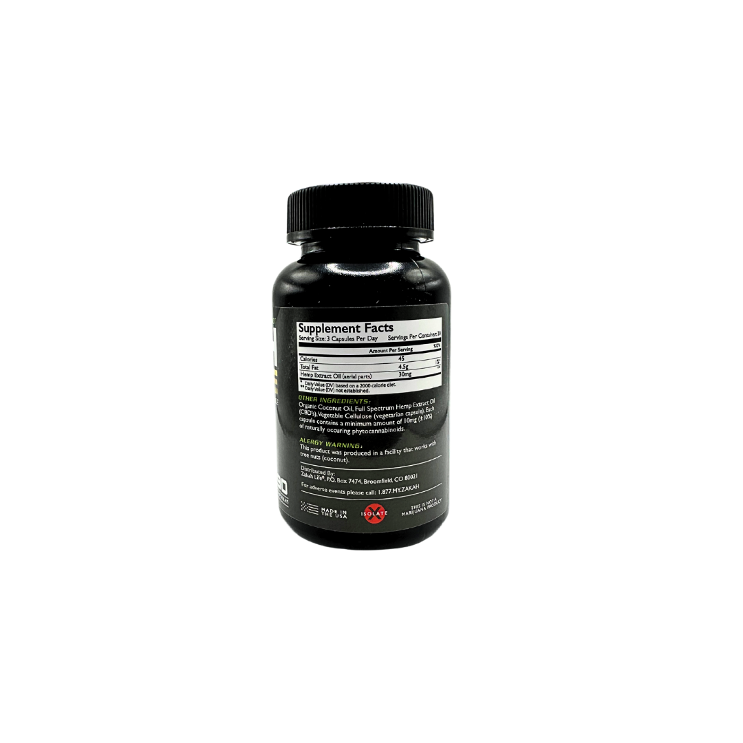 10MG CBD CAPSULES ZL | AUTH-ELITE 900 Full Spectrum Organic Post-Workout Recovery