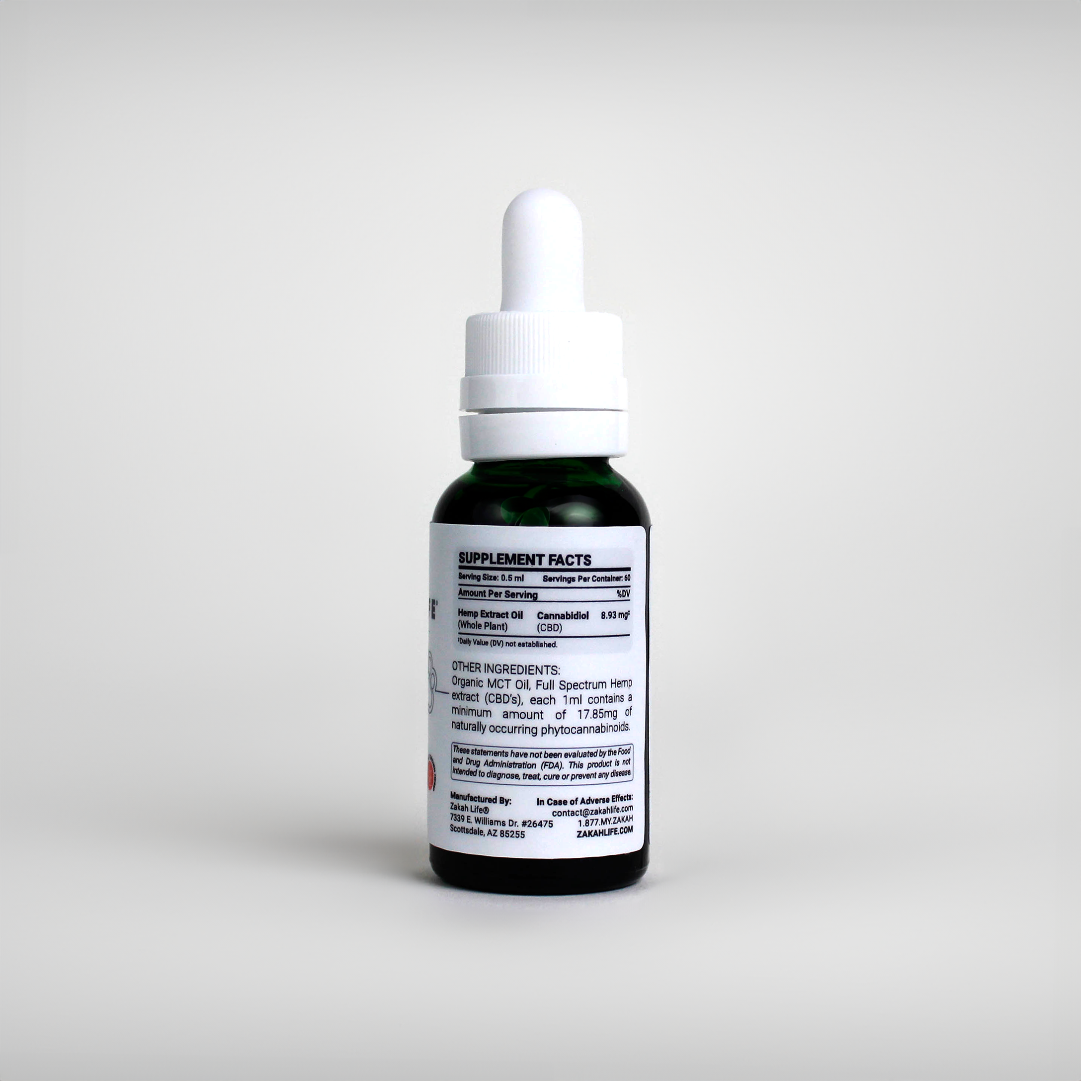 Dog & Cat CBD Tincture (500mg) | ZL PETS