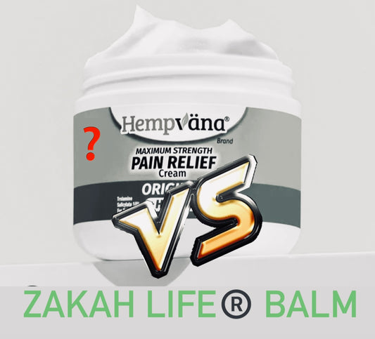 Hempvana pain relief cream, CBD VS Hempvana 
