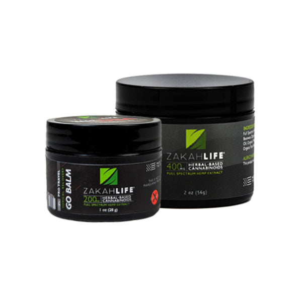 CBD Topical Balm Bundle | Full Size + Travel Pair | Zakah Life