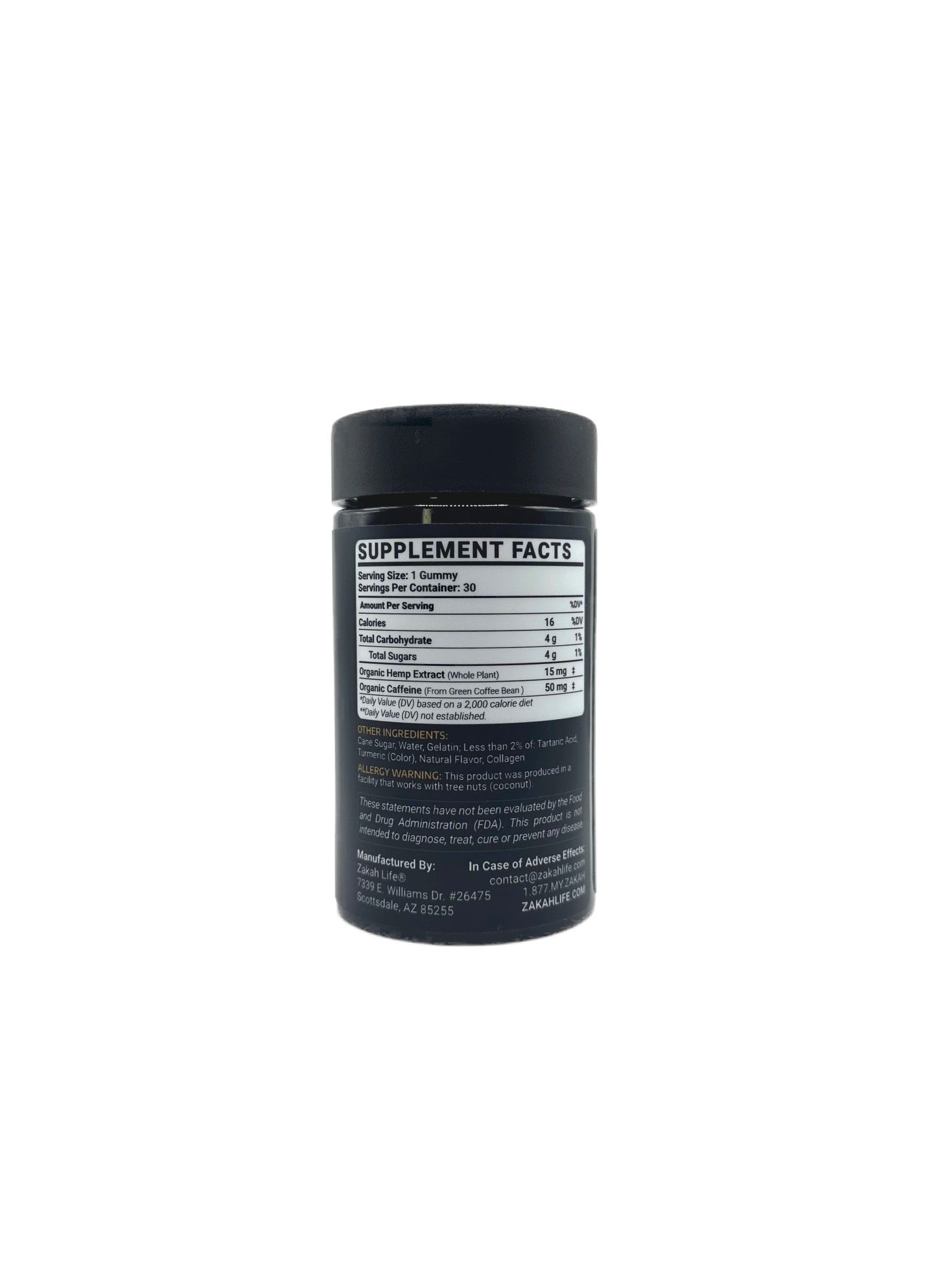 CBD Energy Tangerine Gold Gummy (15mg) | ZL FOCUS