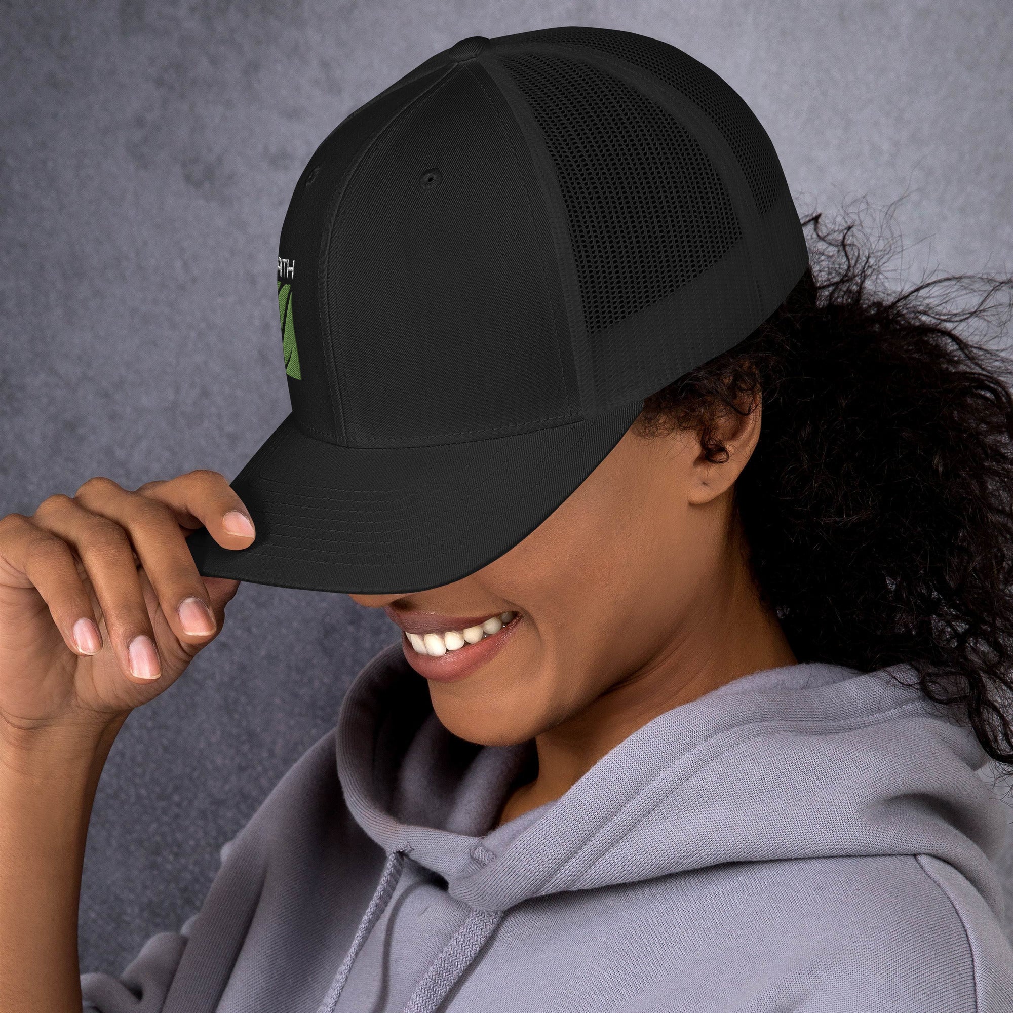 Trucker Hat Yupoong 6606 | Walk By Faith Series (Black)