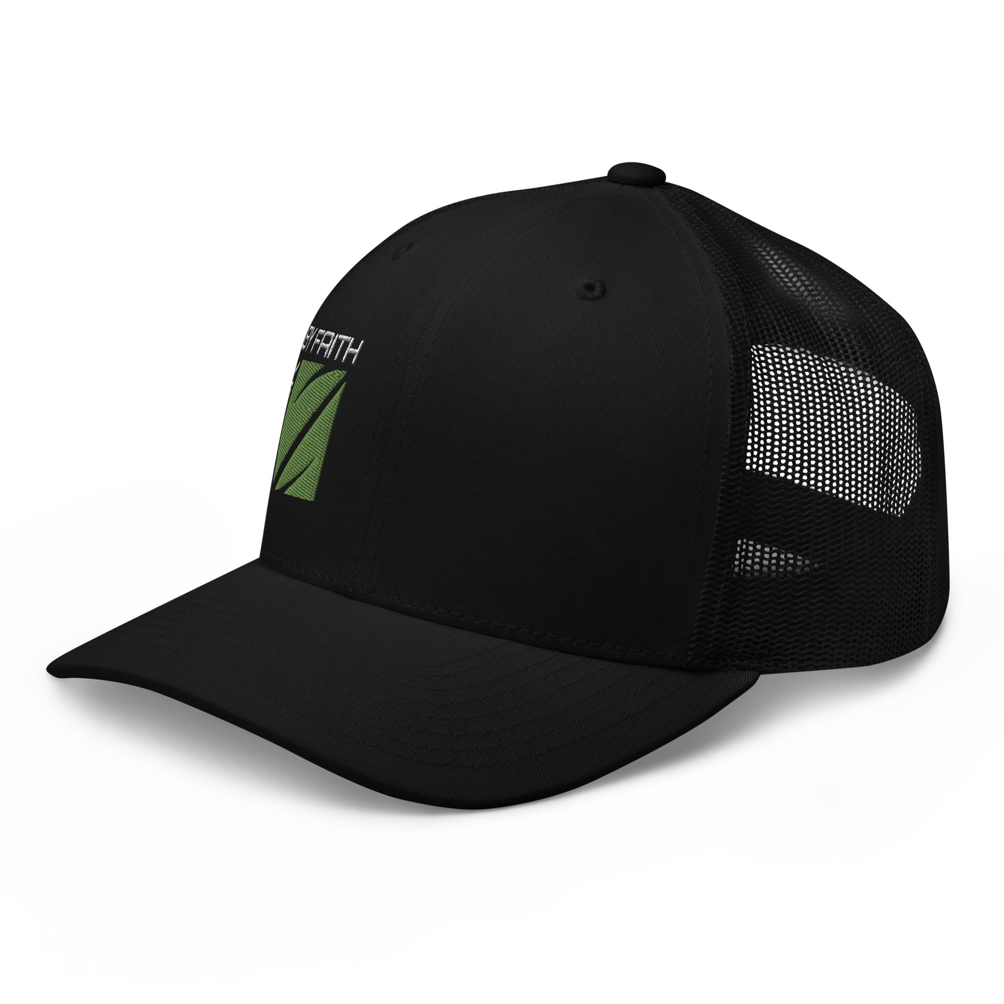 Trucker Hat Yupoong 6606 | Walk By Faith Series (Black)