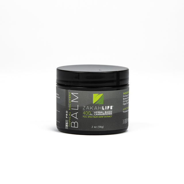 ZL PRO 400mg Relief Balm, 2 oz jar, front view